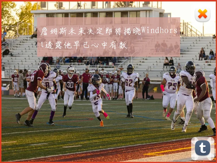 詹姆斯未来决定即将揭晓Windhorst透露他早已心中有数